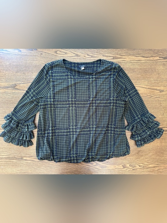 Alfani Other - Alfani Olive and Black Houndstooth Short Sleeve Shirt